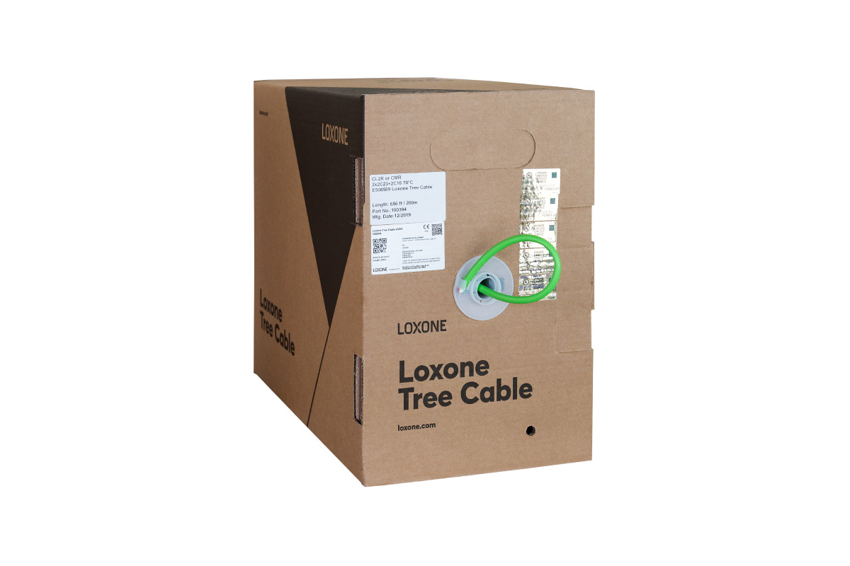Loxone Tree Kabel 200m für Smart Home Verdrahtung Loxone Tree Kabel 200m in Kartonbox zur Geräteverdrahtung