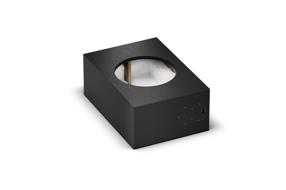 Loxone Gehäuse für 10" Install Speaker schwarz Schwarzes Loxone Gehäuse für 10" Install Speaker Subwoofer
