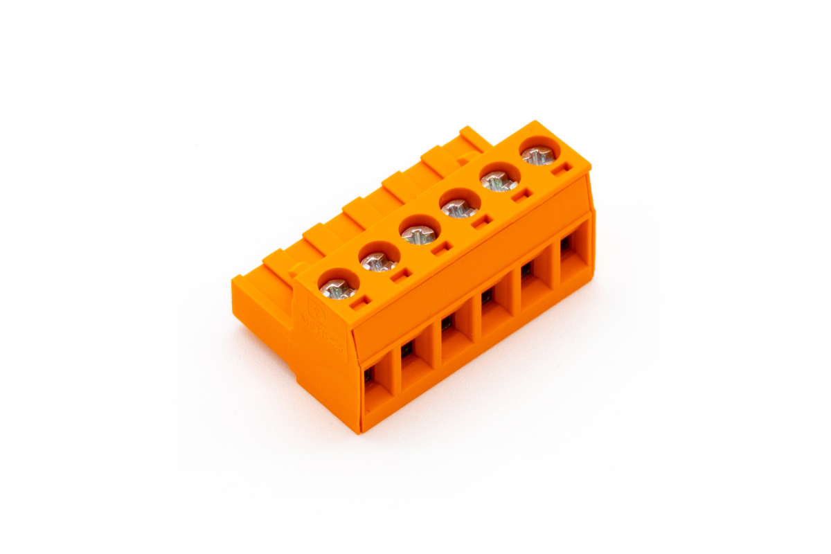 Loxone Schraub-Steckklemme Orange 6fach Ersatzteil Loxone Schraub-Steckklemme Orange 6fach für Miniserver Gen 1