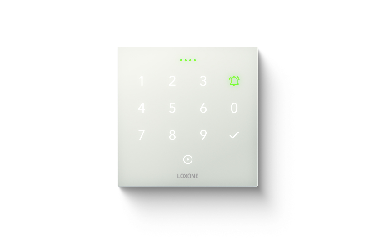 Loxone NFC Code Touch Weiß Loxone NFC Code Touch Tastatur in Weiß für Zutrittskontrolle