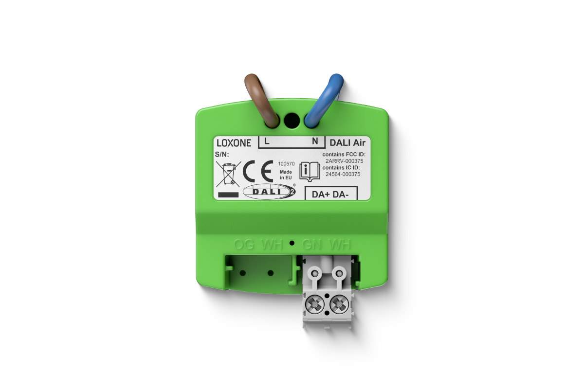 Loxone DALI Air Modul zur DALI-Lichtsteuerung Loxone DALI Air Funkmodul für drahtlose DALI-Beleuchtung