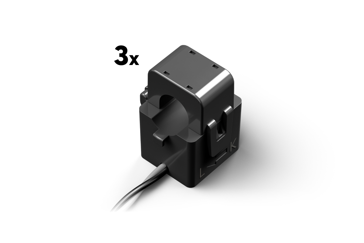Loxone 40mA Stromwandler Set 100A 16mm, 3 Stück Loxone 40mA Klapp-Stromwandler 100A 16mm, Set mit 3 Stück