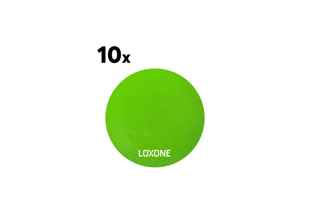 Loxone NFC Smart Tags verschlüsselt 10 Stück 10 grüne Loxone NFC Smart Tags, verschlüsselt für Zutritt