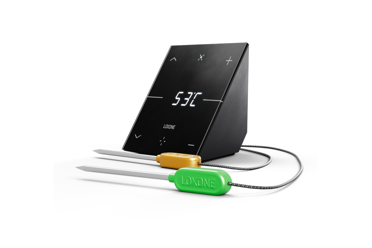 Loxone Touch & Grill Air mit zwei Temperaturfühlern