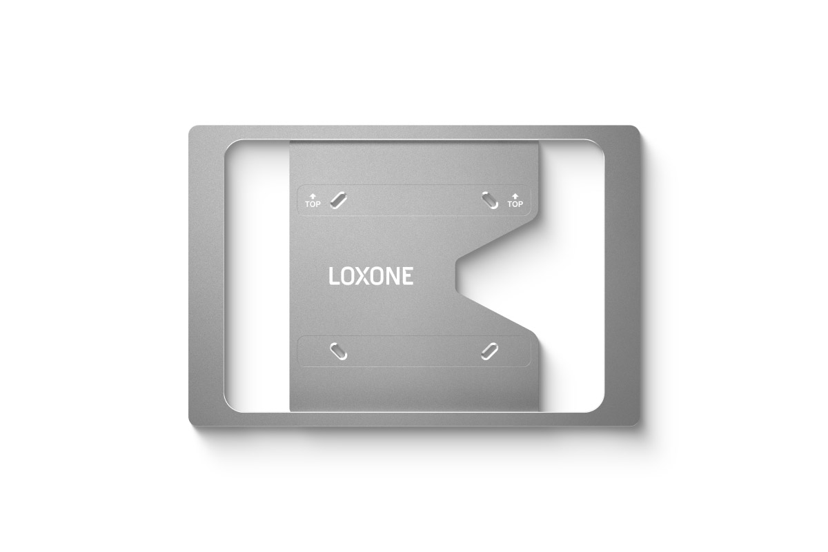 Loxone iPad Wallmount 10,9" elegante Aluminium Wandhalterung
