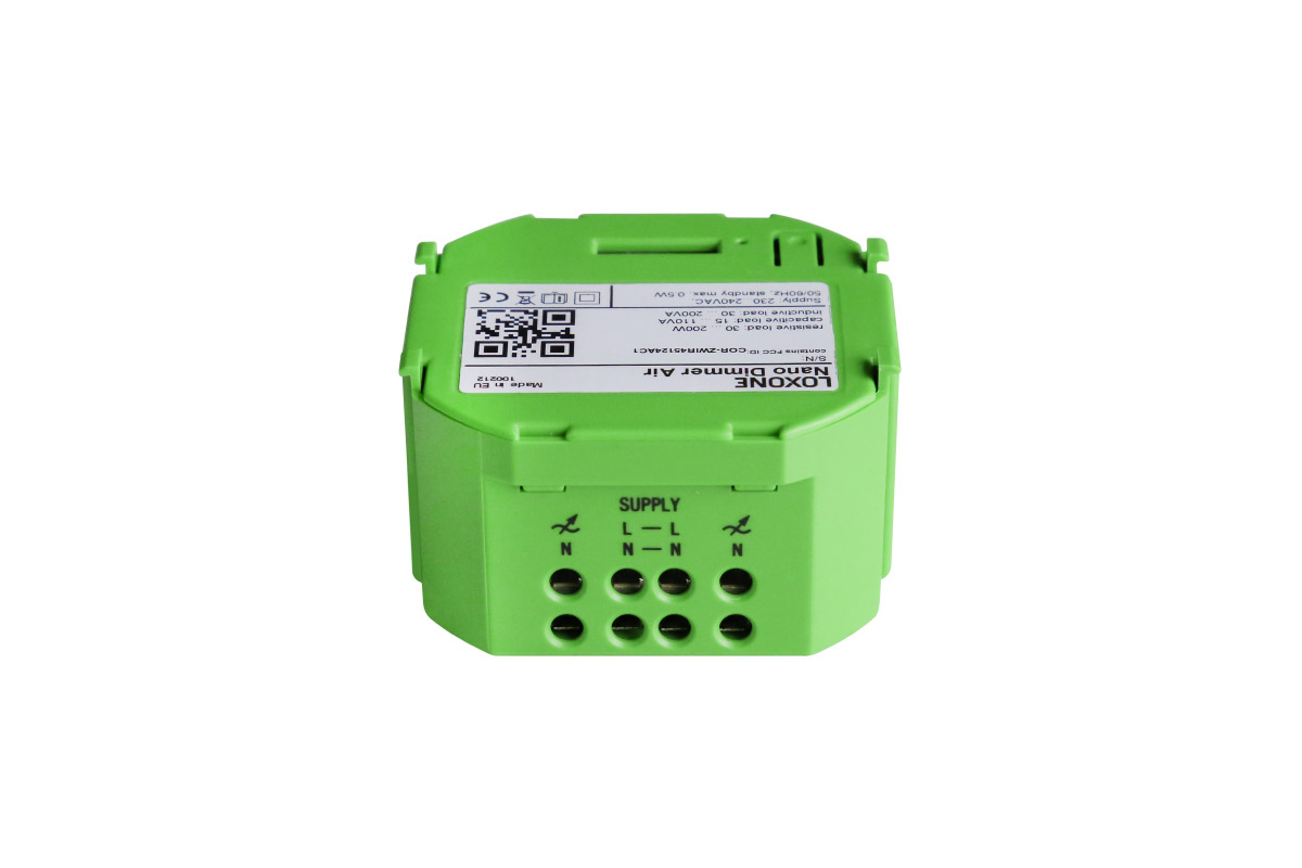 Loxone Nano Dimmer Air für stufenloses Dimmen im Smart Home