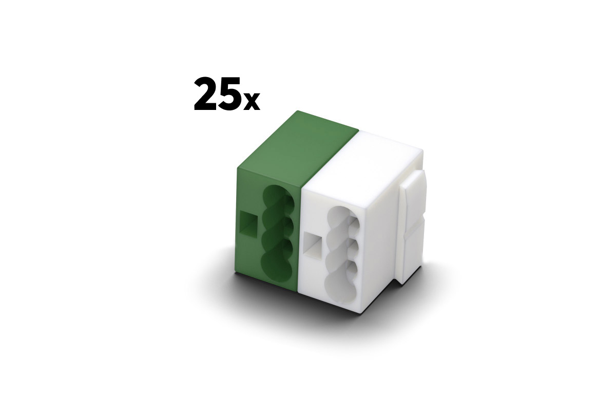 Loxone Tree Turbo Klemme 25 Stück PUSH IN Loxone Tree Turbo Klemme 25 Stk. für Smart Home Verdrahtung