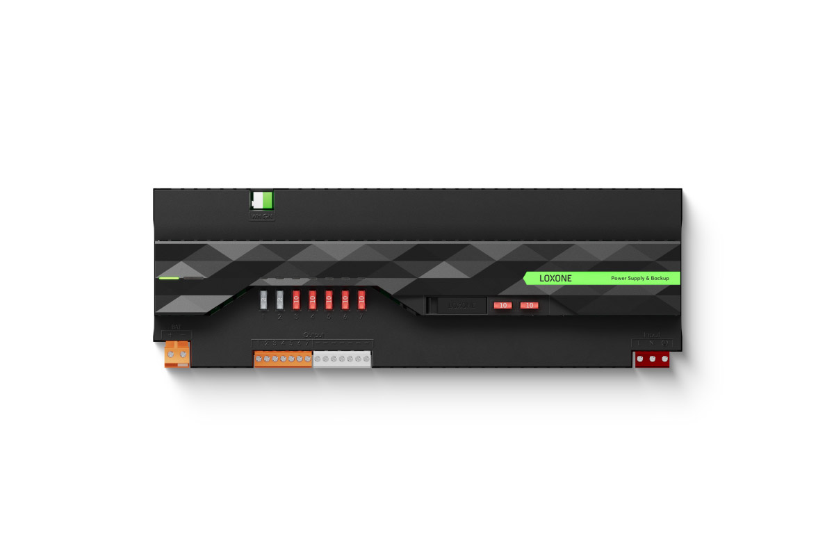 Loxone Power Supply & Backup 40A Netzteil Loxone Power Supply & Backup 40A Hutschienen-Netzteil