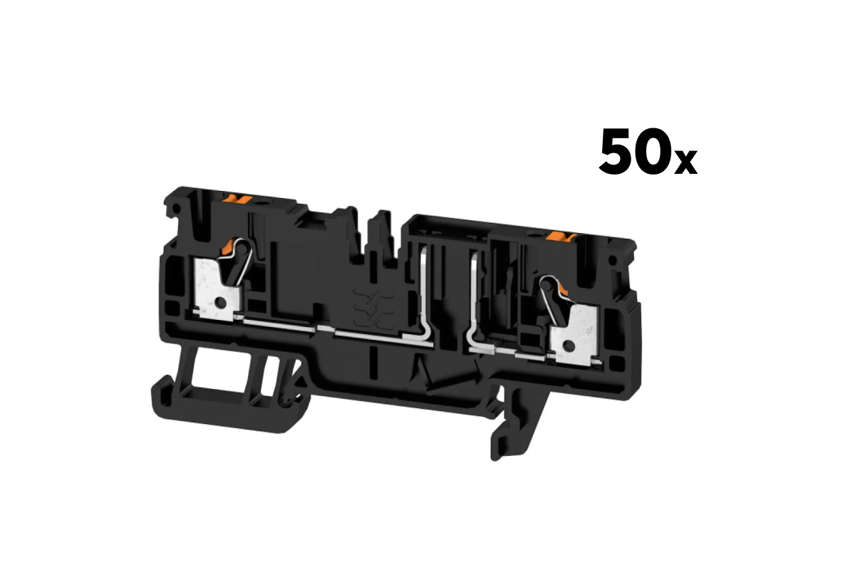 Weidmüller AFS Sicherungs-Reihenklemme 50 Stk. Weidmüller Sicherungs-Reihenklemme AFS 2.5 CF 2C BK 50er
