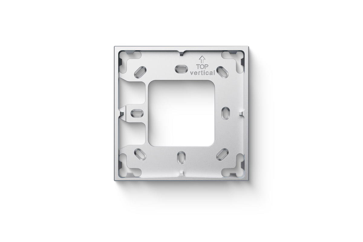 Loxone Montagerahmen 1-fach aus Aluminium Loxone Montagerahmen 1-fach für Loxone Bedienelemente