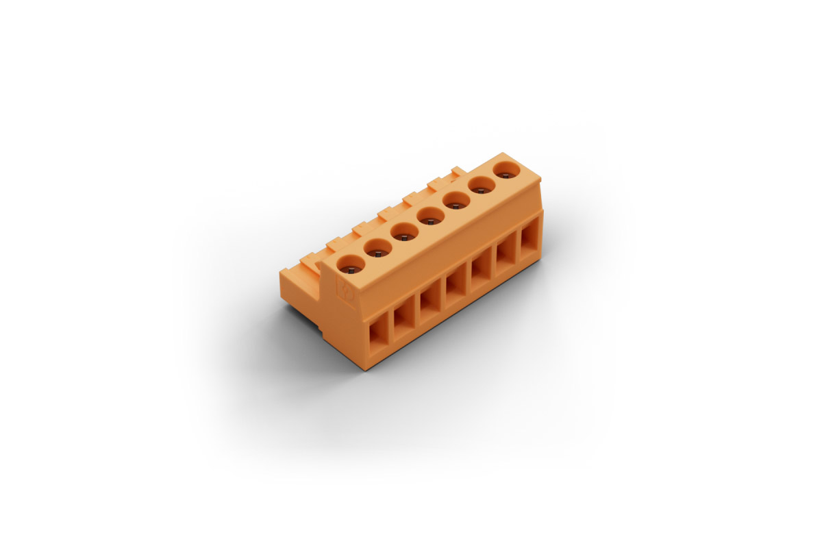 Loxone Schraub-Steckklemme orange 7-polig Ersatzteil Loxone Schraub-Steckklemme orange 7-polig für Power Supply