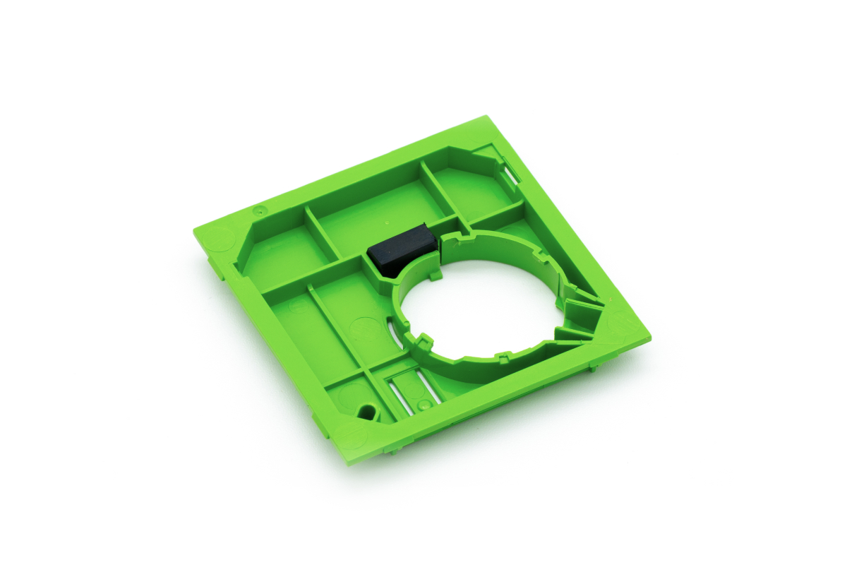 Grünes Loxone Rückgehäuse inkl. Pads für Touch Air