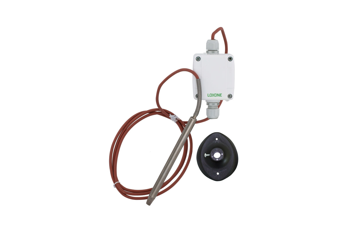 Loxone Temperatur- und Feuchtefühler Sauna aus Edelstahl