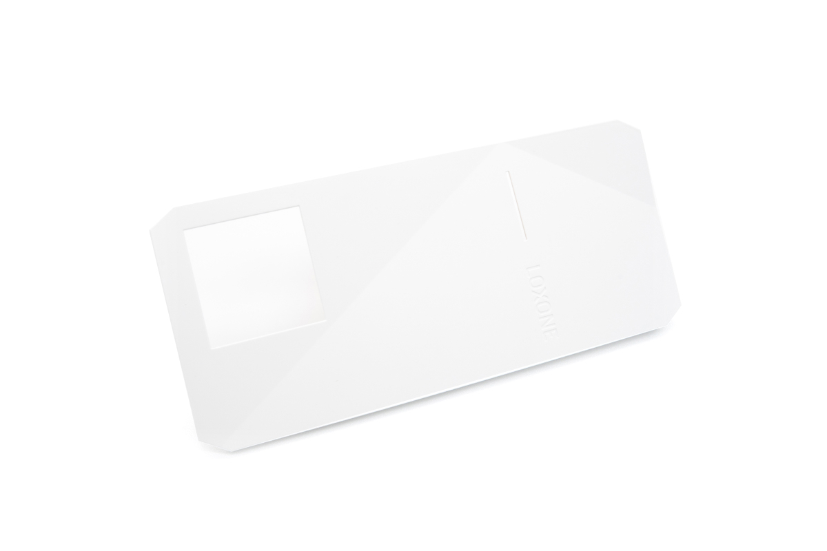Weißes Loxone Wallbox Dekorteil Ersatz für Air & Tree