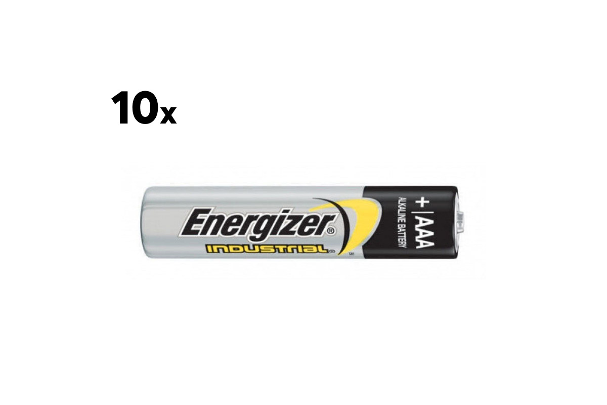 Energizer Industrial Micro AAA Batterie 10er-Pack Energizer Industrial Micro AAA Batterien 10 Stück für Geräte