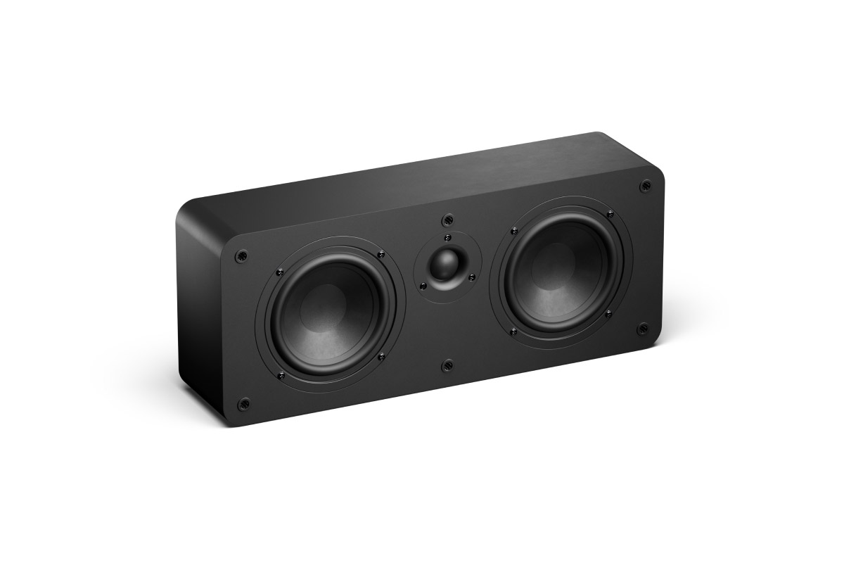 Loxone WALL Speaker 2-Wege-Wandlautsprecher schwarz Loxone WALL Speaker 2-Wege-Wandlautsprecher quer montiert