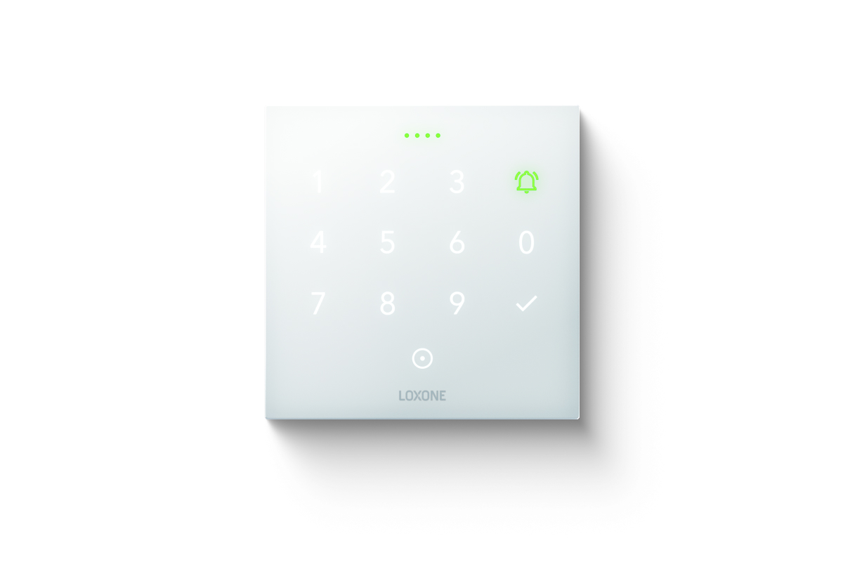 Loxone NFC Code Touch Weiß Loxone NFC Code Touch Tastatur in Weiß für Zutrittskontrolle