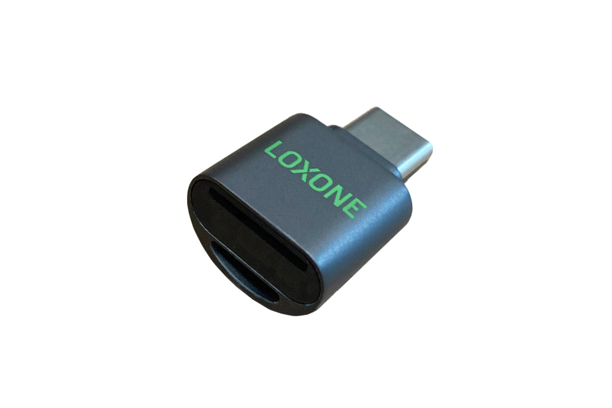 Loxone USB-C Micro-SD-Karten Adapter Loxone USB-C Micro-SD-Karten Adapter für Miniserver