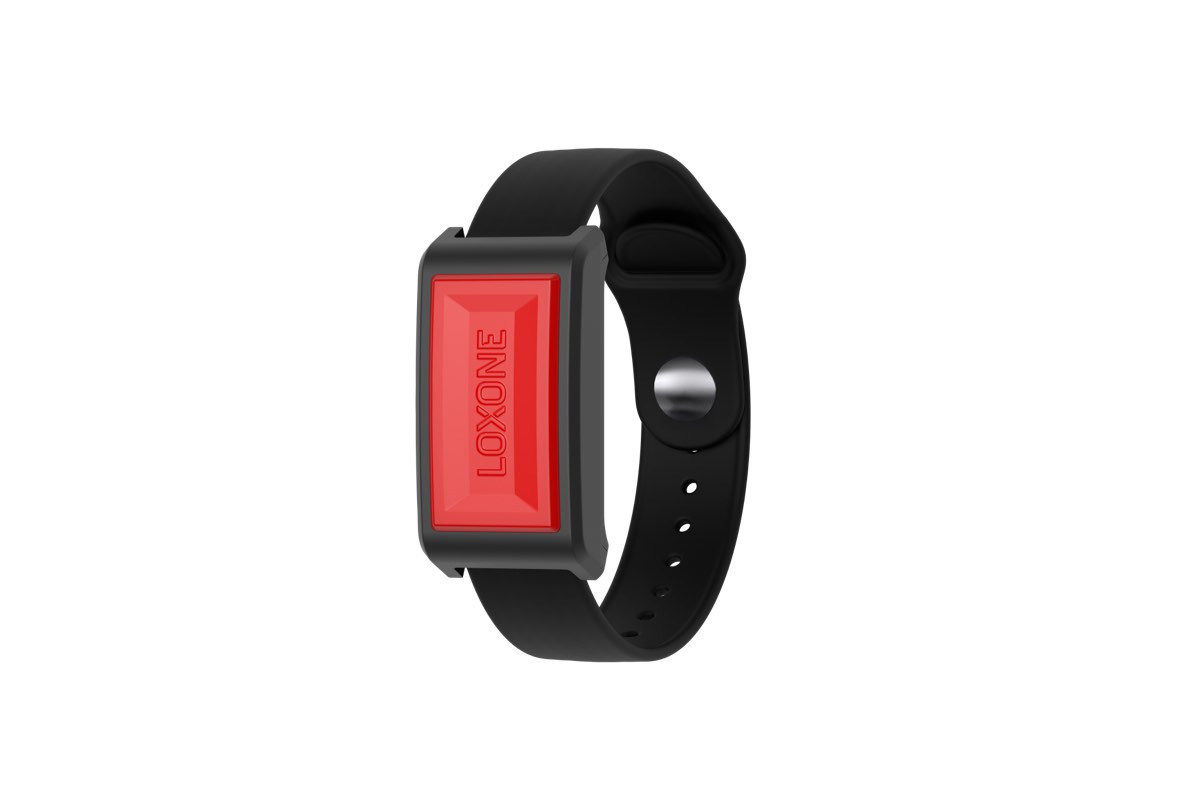 Loxone Wrist Button Air Notruf- und Assistenzknopf Loxone Wrist Button Air Notrufknopf als Smart Home Armband