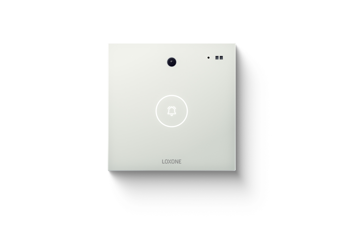 Loxone Intercom Video-Türsprechanlage Glasfront Loxone Intercom kompakte Video-Türsprechstelle mit Glasfront