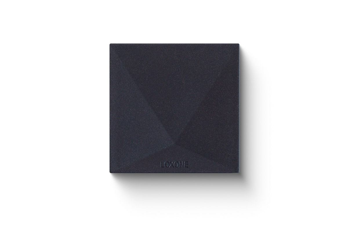 Loxone Touch Pure Anthrazit Smarthome-Taster Vorderansicht