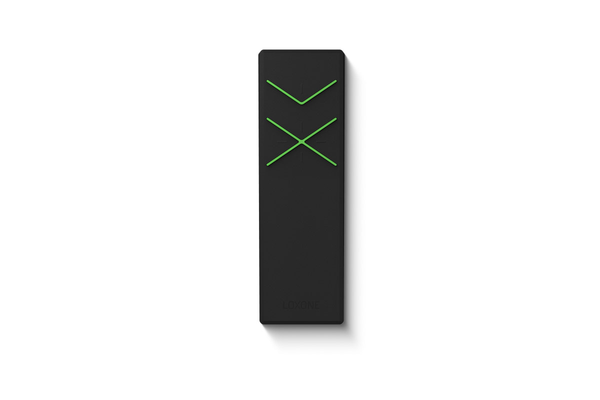 Loxone Remote Mini Air – kompakte Funkfernbedienung Loxone Remote Mini Air Funkfernbedienung fürs Smart Home