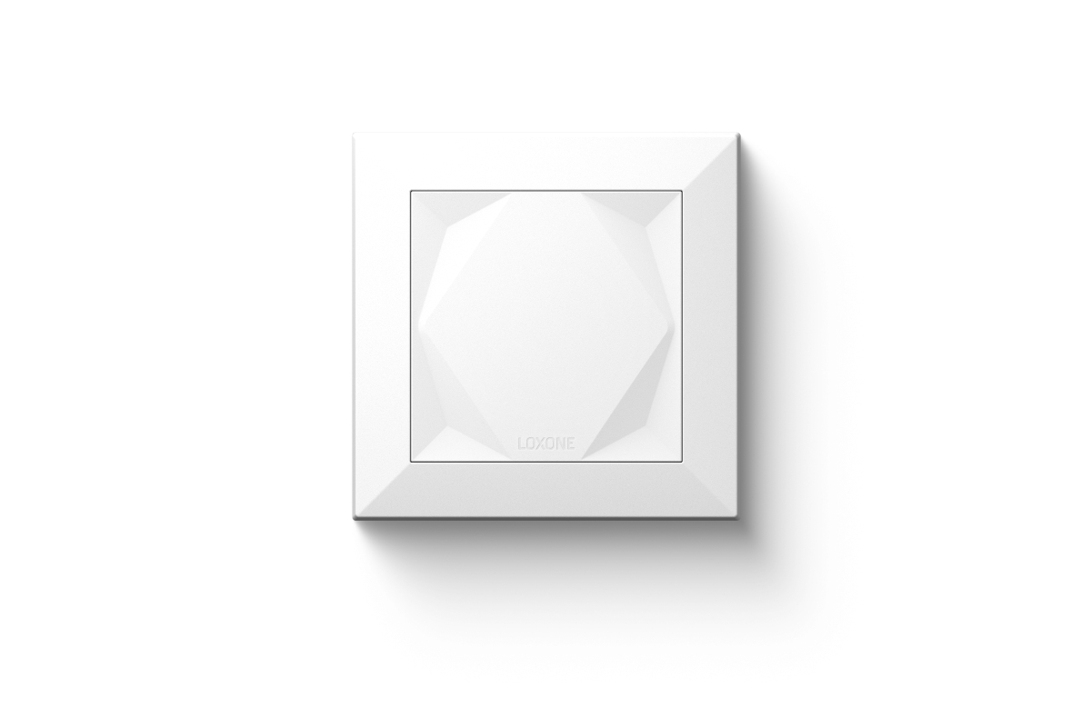 Loxone Touch Tree Smart Home Taster weiß Loxone Touch Tree Taster mit Temperatursensor in Weiß