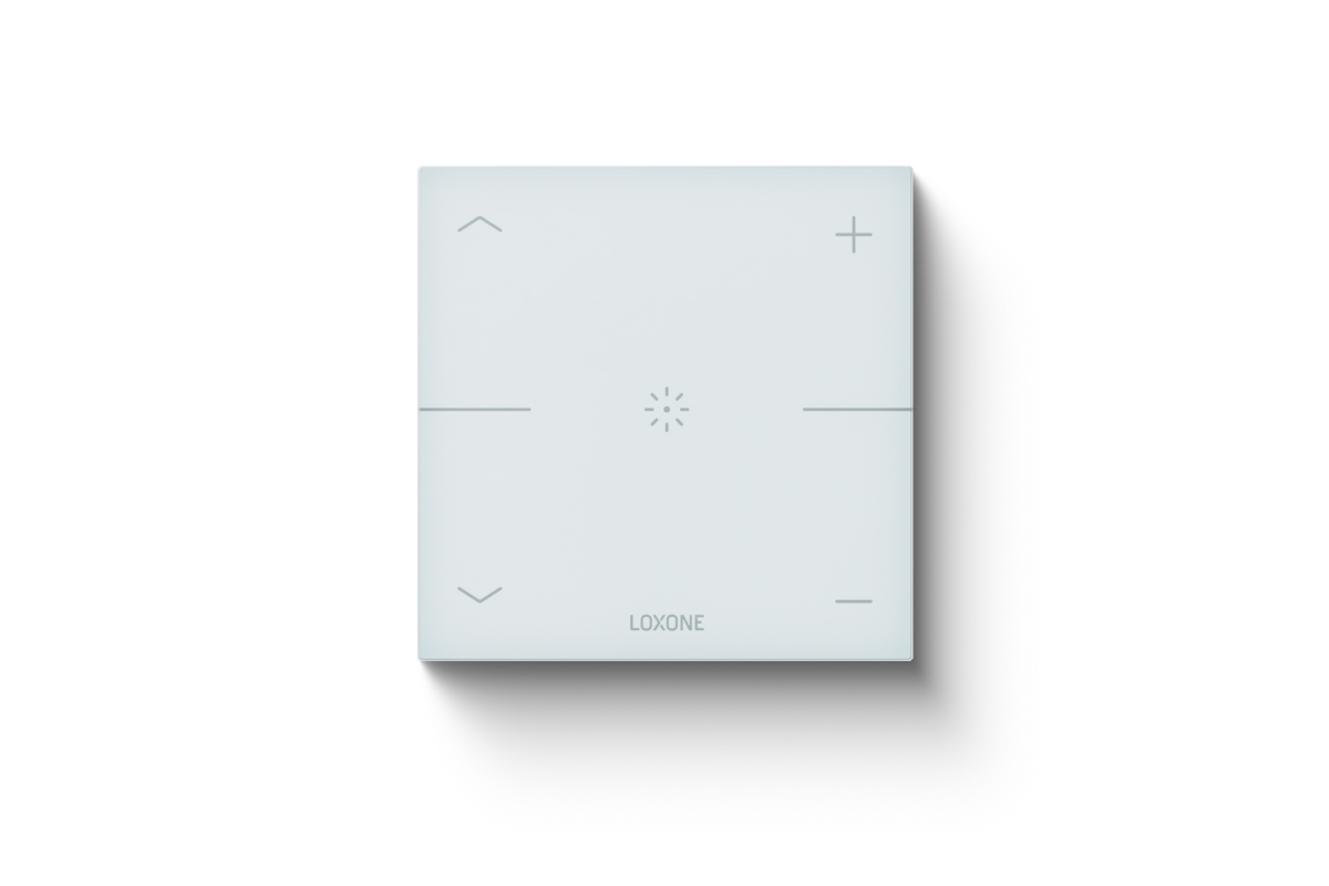 Loxone Touch Pure weiß – kapazitiver Taster für Smart Home