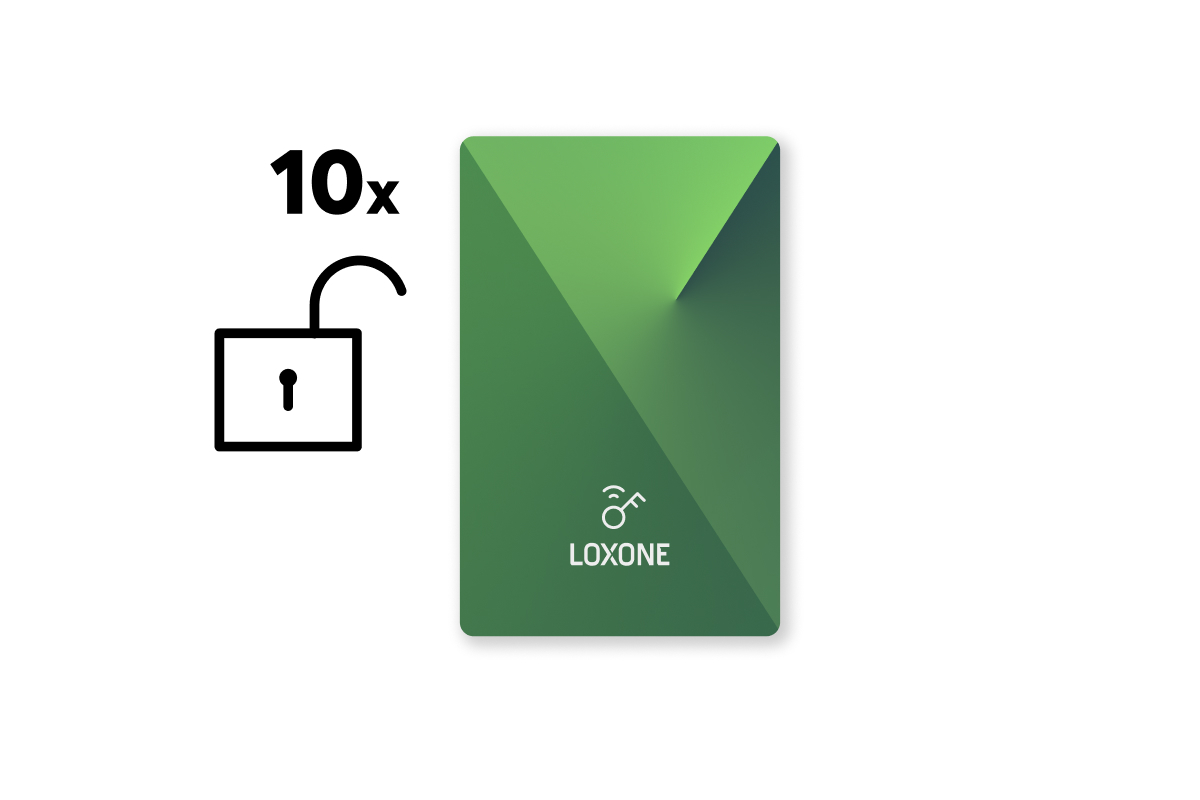 Loxone unverschlüsselte NFC Smart Cards Set mit 10 Karten