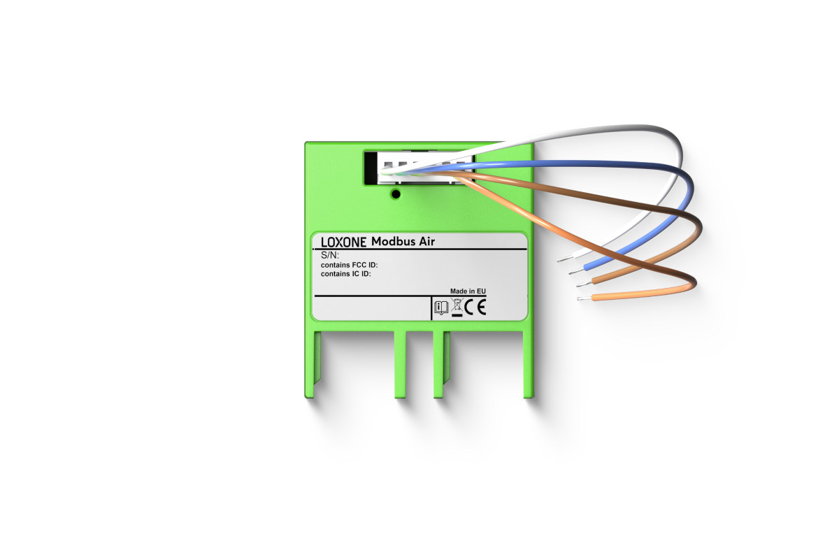 Loxone Modbus Air – drahtlose Modbus RTU Anbindung Loxone Modbus Air Modul für drahtlose Modbus RTU Einbindung
