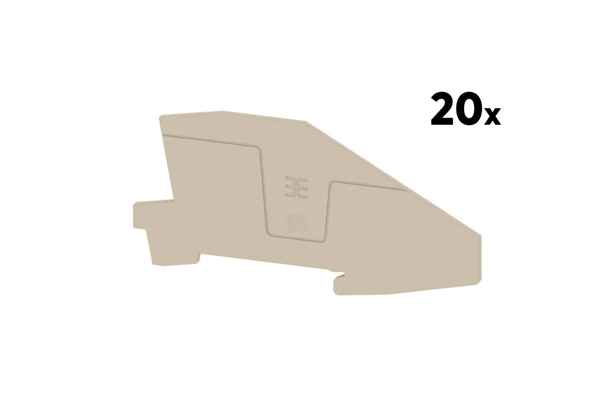 Weidmüller Abschlussplatte AEP ITB 2.5 BB, 20 Stück