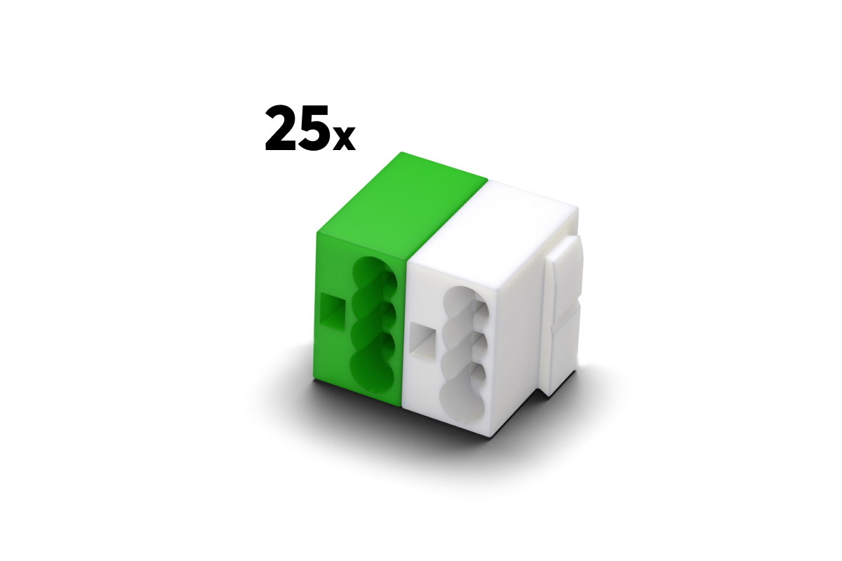 Loxone Klemme Tree 25er-Set mit PUSH IN Anschluss