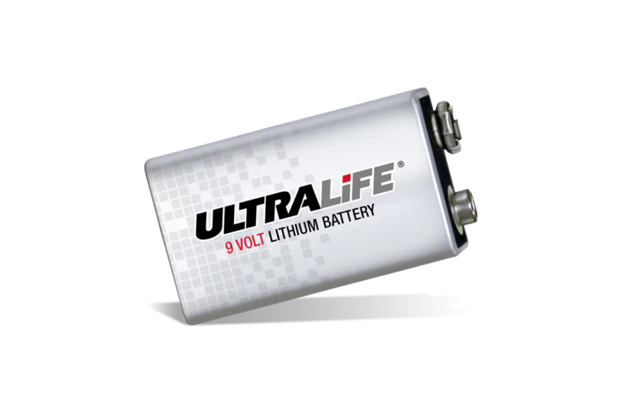 Ultralife 9V Lithiumzelle Batterie für Rauchmelder Air