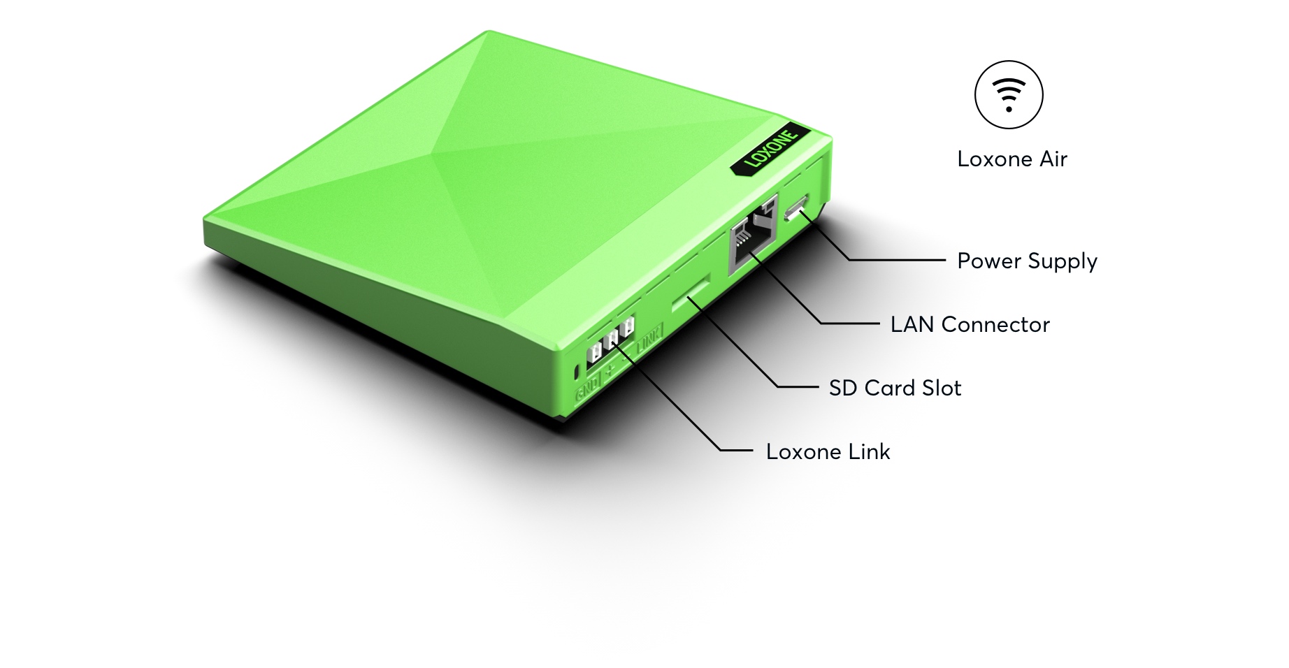 Loxone Miniserver Go – Funk-Smart-Home Zentrale Loxone Miniserver Go Zentrale für kabellose Gebäudeautomatio