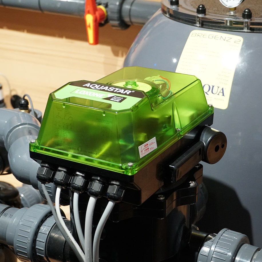 Loxone Aquastar Air Poolsteuerung von Peraqua Peraqua Loxone Aquastar Air Poolventil für Filtersteuerung