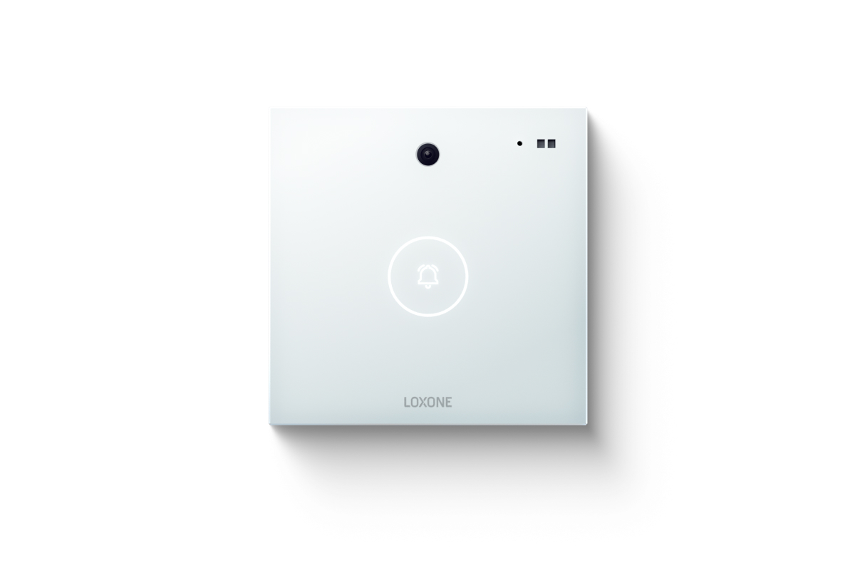 Loxone Intercom smarte Türsprechanlage mit Kamera in Weiß