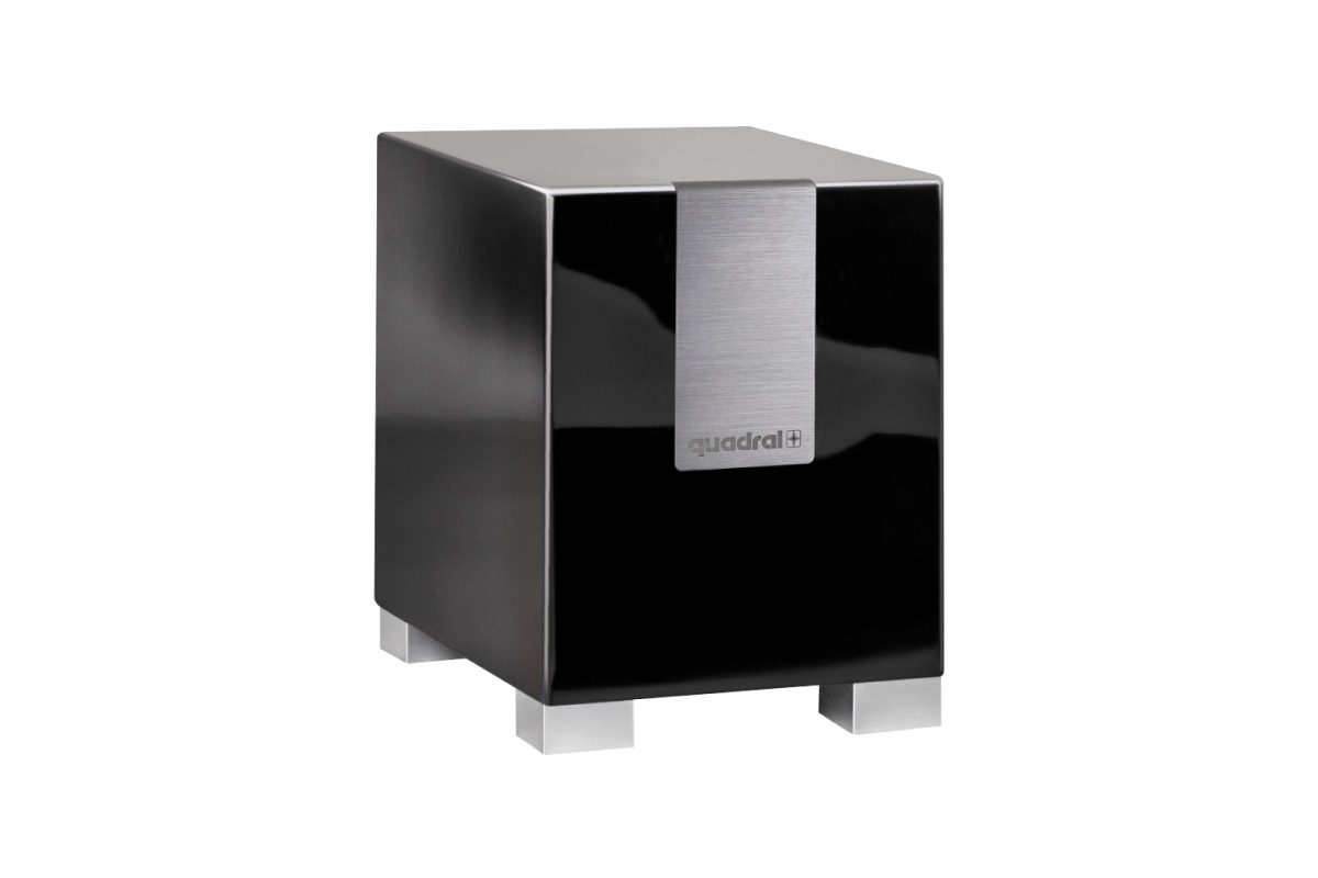 quadral QUBE S8 aktiver Subwoofer schwarz hochglanz