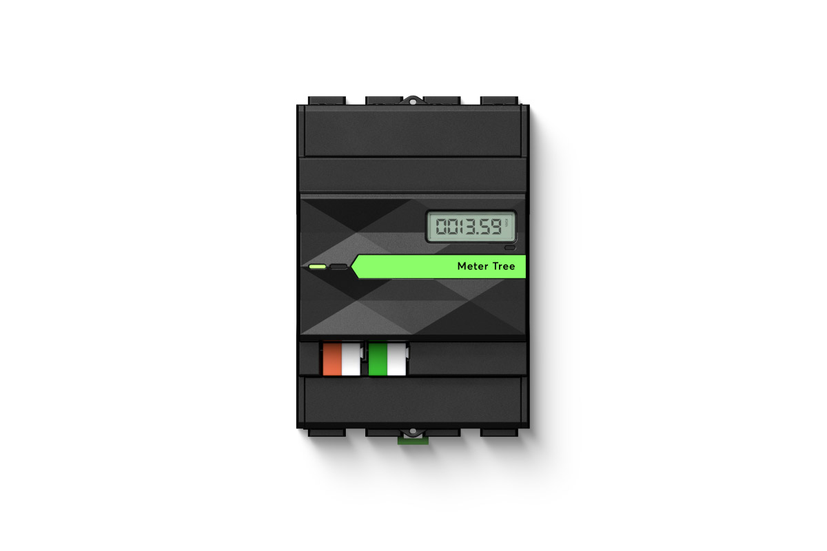 Loxone Energiezähler 3-phasig Tree, MID, bis 100A Loxone Energiezähler 3-phasig Tree für DIN-Schiene